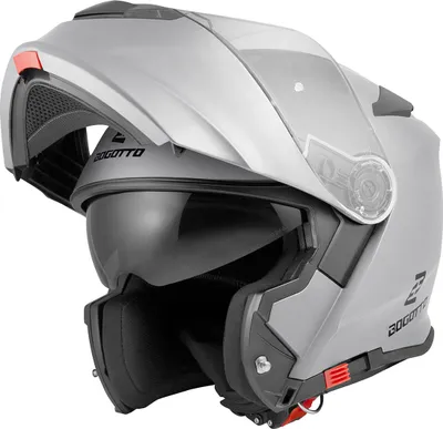 Produktbild von Bogotto V271 Motorrad Klapphelm, silber, XS