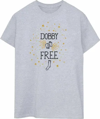 Produktbild von Harry Potter - "Dobby Is Free" T-Shirt für Herren BI1221 (XXL) (Grau)