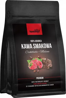 Obrázok produktu pre Aromatizované kávové zrná, prírodná ČOKOLÁDA-MALINA, 250 g, 100 % Arabica