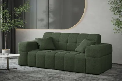 Zdjęcie produktu dla Sofa dwuosobowa NIMES tkanina Verita ciemnozielony