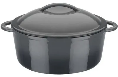Zdjęcie produktu dla GSW garnek żeliwny Grey Shadow 24cm / 4 litry, żeliwo, garnek z pokrywką ø ok. 24 x wys. 10,0 cm