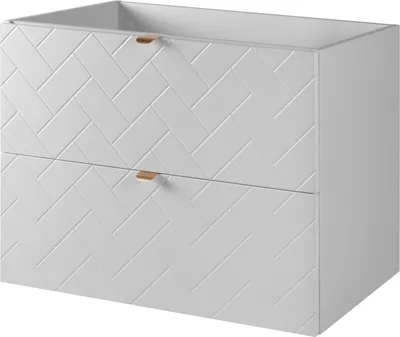 Produktbild von Badezimmerschrank, Weiß mit goldener Griff, 80 x 57 x 46 cm