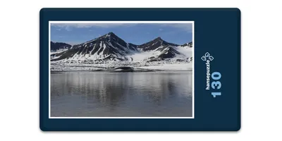 Produktbild von hansepuzzle 17467 - Eis-Wüste Puzzle, 130 Teile, Natur, 28,7 x 20,0cm mit hochwertiger Aufbewahrung, Kartonbox und wiederverschließbarem Beutel
