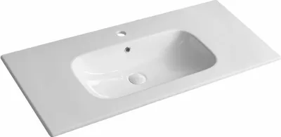 Immagine prodotto di Lavabo d'arredo in Vetroceramica PIEDRA 101x46,5 cm, bianco