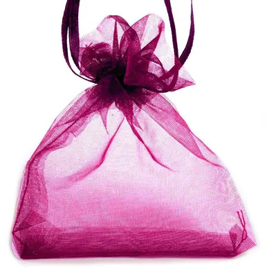 Produktbild von 10 Organza-Beutel, ca 85 x 110 mm fuchsia