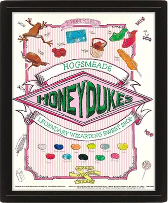 Produktbild von Harry Potter - 3D Poster A4 - Honeydukes