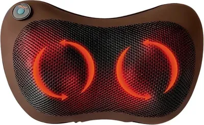 Produktbild von Shiatsu-Massagekissen, Duale Wärmetherapie, 4 Massageköpfe, Braun