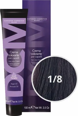 Produktbild von Diapason Haarfarbe Diapason Color Hair Color Cream 1/8 Violet Black