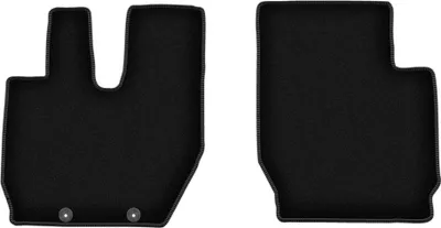 Produktbild von Wielganizator Velours-Autoteppiche – passend für Iveco Stralis (Lkw, Bj. 2003-2019) –  schwarz, passgenau, mit Befestigungen set 2 Stk.