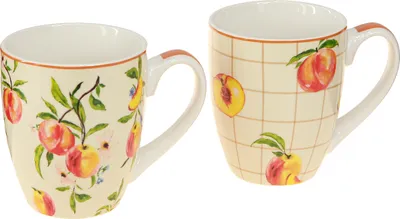 Imagen del producto de Taza de porcelana Decoris, 400 ml, color melocotón