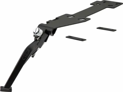 Produktbild von SIP 76° Seitenständer aus schwarzem Aluminium automatisch faltend 180 mm