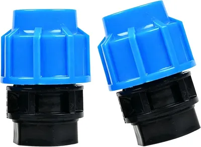 Imagen del producto de Acoplamiento PP de 32 mm con rosca interior de 1 pulgada, 2 unidades, para tuberías de agua