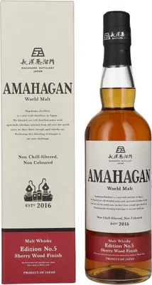 Produktbild von Amahagan World Malt Whisky Edition No.5 SHERRY WOOD Finish 47% Vol. 0,7l in Geschenkbox