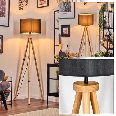 Produktbild von Tubione Stehlampe aus Holz/Metall im skandinavischen Design