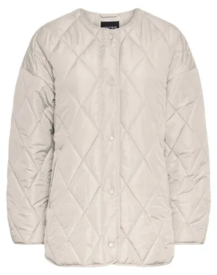 Image de Veste matelassée Pieces Stella Beige M Femme Beige M