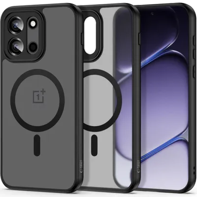 Produktbild von Handyhülle für OnePlus Nord 6, Tech-Protect MagMat MagSafe, Rauchfarben-Schwarz
