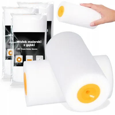 Produktbild von TRCR Schaumstoffwalze 15 cm Ersatzrolle 3 Stück für Wände