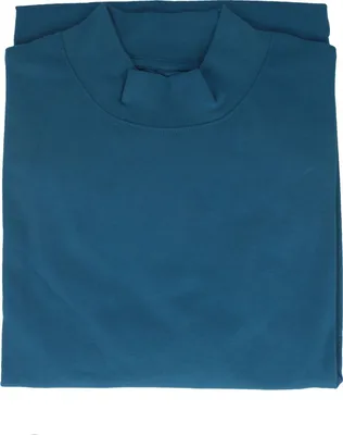 Ragman Stehkragen-Shirt langarm in blau
