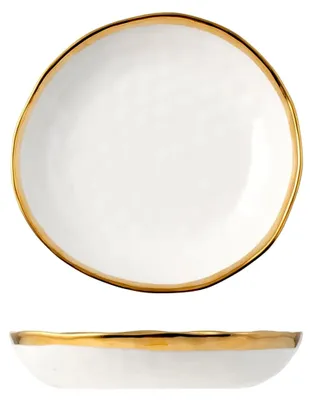 Produktbild von Set mit 4 Suppentellern Gala aus Porzellan 21 cm