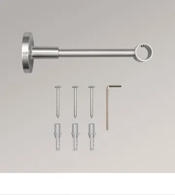 Produktbild von LYSEL® Träger geschlossen Topaz für Stangen Ø 16mm Edelstahl-Optik