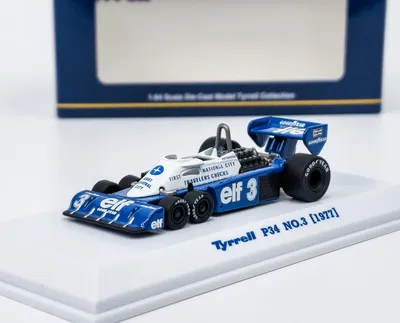 Produktbild von Kyosho K07038B3, Sportwagen-Modell, Vormontiert, 1:64, Tyrrell P34, Unisex, NO.3 1977