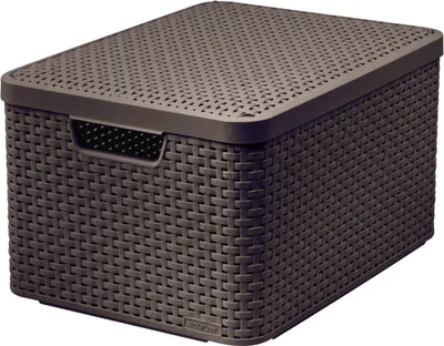 Produktbild von Curver STYLE Box 2 L mit Deckel, vers. Farben Farbe: Dunkelbraun