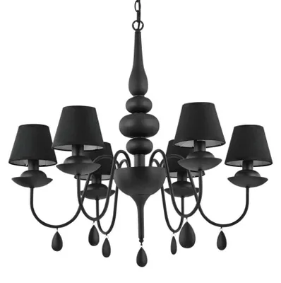 Immagine prodotto di Lampada a sospensione bianca e nera 6 lampade
