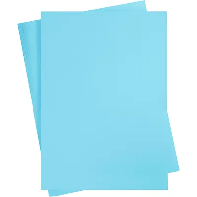 Produktbild von Karton, farbig, A2, Blatt 420x594 mm, 180 g, Hellblau, 100 Bl./ 1 Pck