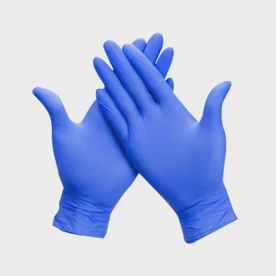 Image de Gants en nitrile, taille S, sans poudre, bleus, paquet de 100