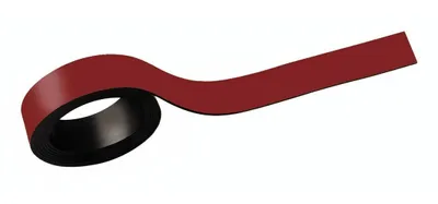 Produktbild von MAUL Magnetstreifen 1 m Metall Band 2 Stück magnetisch kunststoffbeschichtet beschriftbar 1 m x 0.5 cm x 1 mm rot