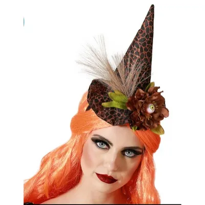 Obrázok produktu pre Čelenka klobúk čarodejnica Halloween