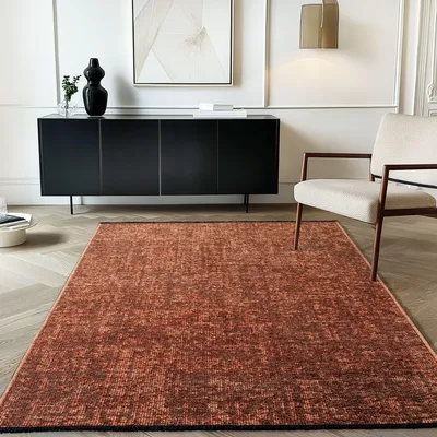 Produktbild von Carpetsale24, Baumwolle Teppich Chenille Waschbar, Boho-Stil, Rutschfest & Weich, für Wohnzimmer, Schlafzimmer, Grösse: 160x230 cm