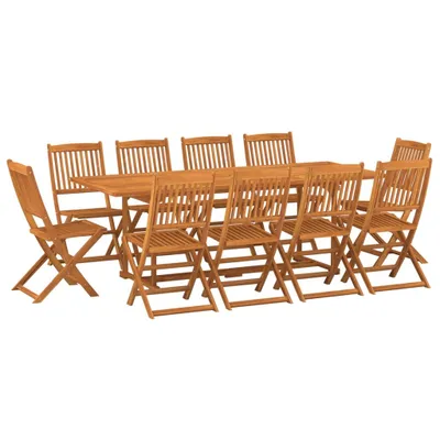 Obrázek produktu pro vidaXL 11dílný zahradní jídelní set 220x90x75 cm z masivního dřeva akácie