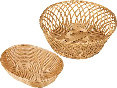 Produktbild von Kesper Brotkorb, Kunststoffkorb, Küchenkorb, groß, oval, aus Kunststoff, Maße: 240 x 200 x 60 mm, braun