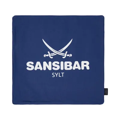 Produktbild von Sansibar Kissenbezug Kissenhülle, 45x45 cm, 100% Baumwolle, blue/offwhite