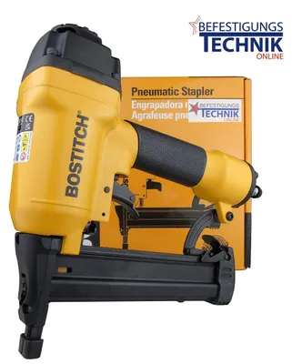 Produktbild von BOSTITCH Drucklufttacker SB156SX-1-E Klammergerät, Klammernagler 1/4 BSP, Tiefenanschlag, 12-40mm