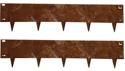 Produktbild von ZG-Edge Rasenkante Cortenstahl 106x24 cm - Beeteinfassung