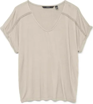 Produktbild von Vero Moda VMVANESSA SS V-NECK TOP JRS GA Birch S