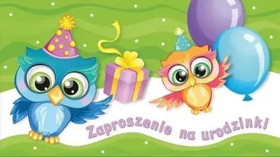 Zdjęcie produktu dla Zaproszenie Urodziny dziecięce (10szt) - Astro Atelier