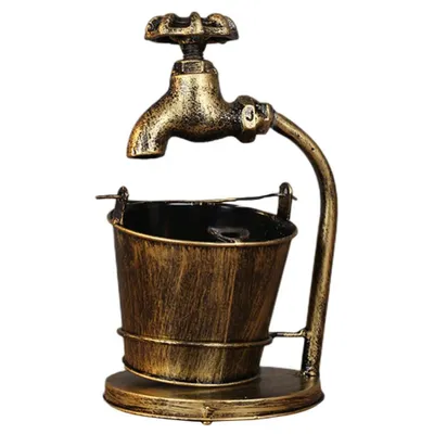 Produktbild von Tischaschenbecher Retro Wasserhahn Design – Handgefertigt rutschfest | Stabil für Zuhause Büro Bar