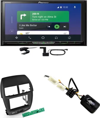 Produktbild von Pioneer AVH-Z9200DAB CarPlay Android Auto Einbauset für Mitsubishi ASX bis 2014