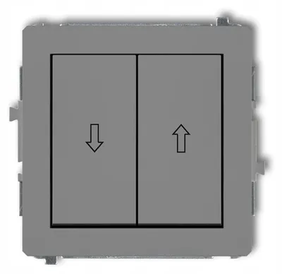 Immagine prodotto di KARLIK DECO, interruttore per avvolgibili, da incasso, grigio opaco