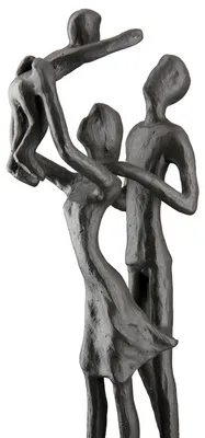 Image de Casablanca Skulptur, "Familienglück", Familienmotiv, Eisen, braun, , L. 5,5 cm, B. 9 cm, H. 20 cm 84239