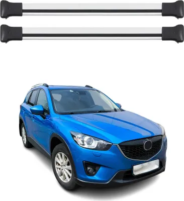 Produktbild von Dachträger Grundtäger für Mazda CX-5 2012-2016 75kg Aluminium Silber 2 tlg