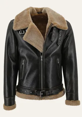 Produktbild von Lammfelljacke - JAMES WALNUSS/CAPPUCCINO - Größe: M