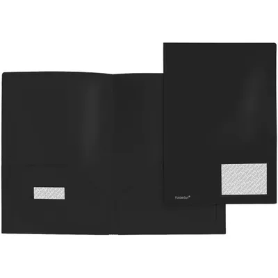 Produktbild von Foldersys Broschüren-Mappe Standard schwarz