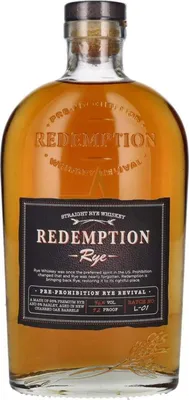 Immagine prodotto di Redemption Rye Pre-Prohibition Rye Revival 46 %  0,70 lt.