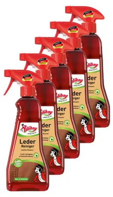 Produktbild von Poliboy Lederreiniger 5er Set, Sprühflasche - 1,875L, Inhalt jeweils 375 ml, Reinigung & Pflege
