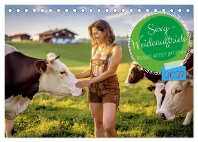 Produktbild von Sexy - Weideauftrieb (Tischkalender 2027 DIN A5 quer), CALVENDO Monatskalender