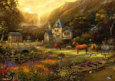 Zdjęcie produktu dla Grafika Puzzle Chuck Pinson - Złota Dolina - Puzzle 1000 elementów